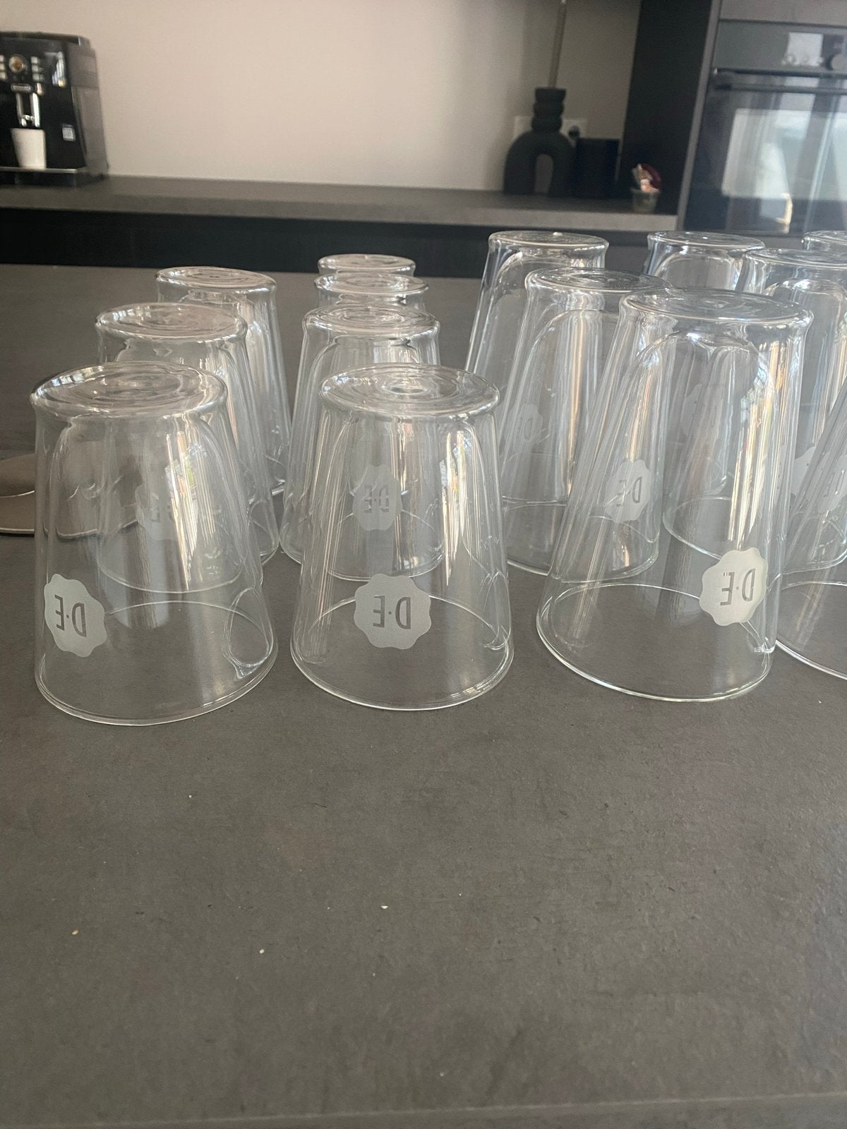 Nieuwe Douwe Egberts glazen - 22 stuks, Ophalen, Nieuw, Overige merken, Glas