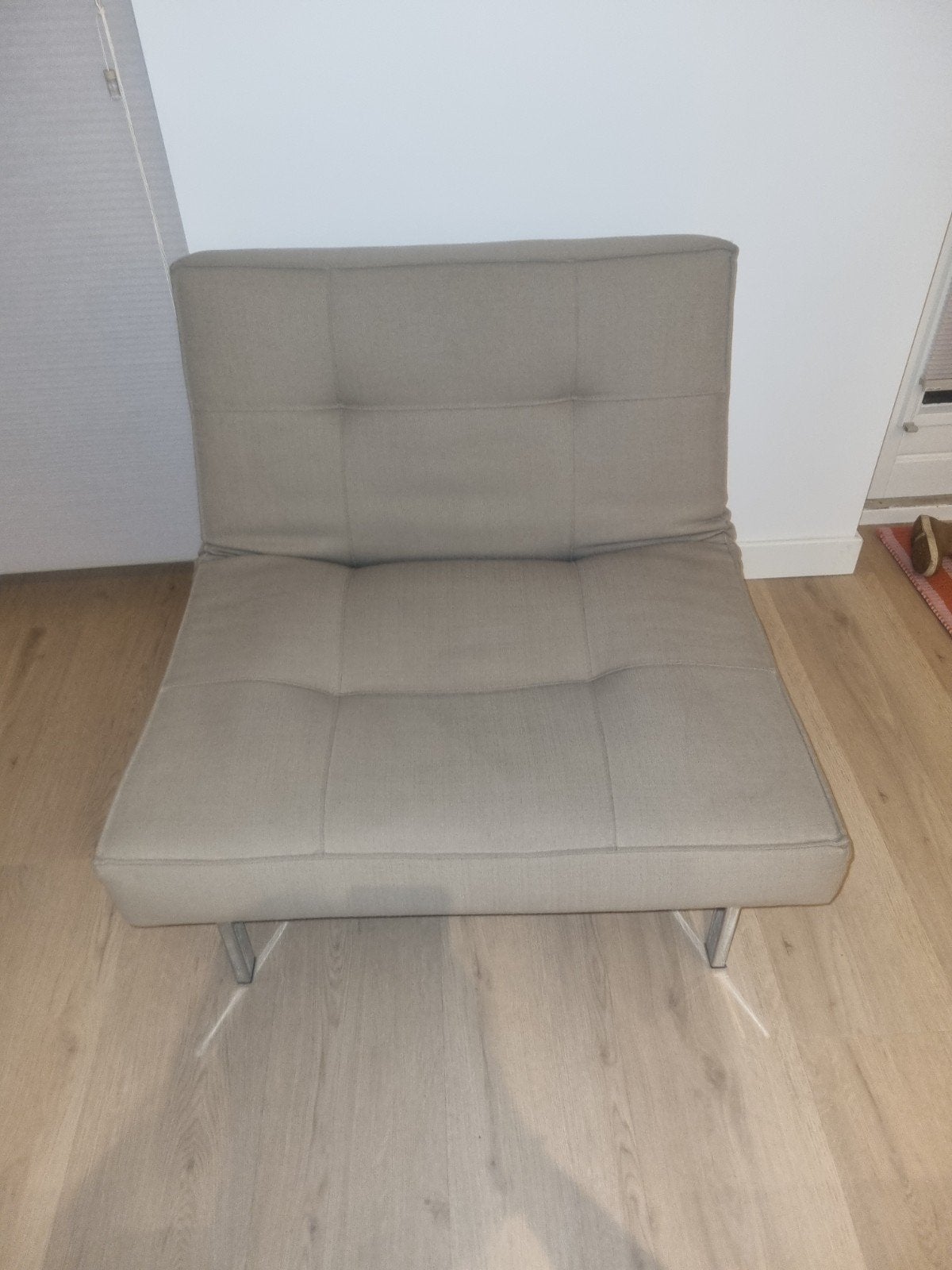 Innovation fauteuil /splitback -taupe /greige Luxe design st, Gebruikt, 75 tot 100 cm, Ophalen of Verzenden, Stof