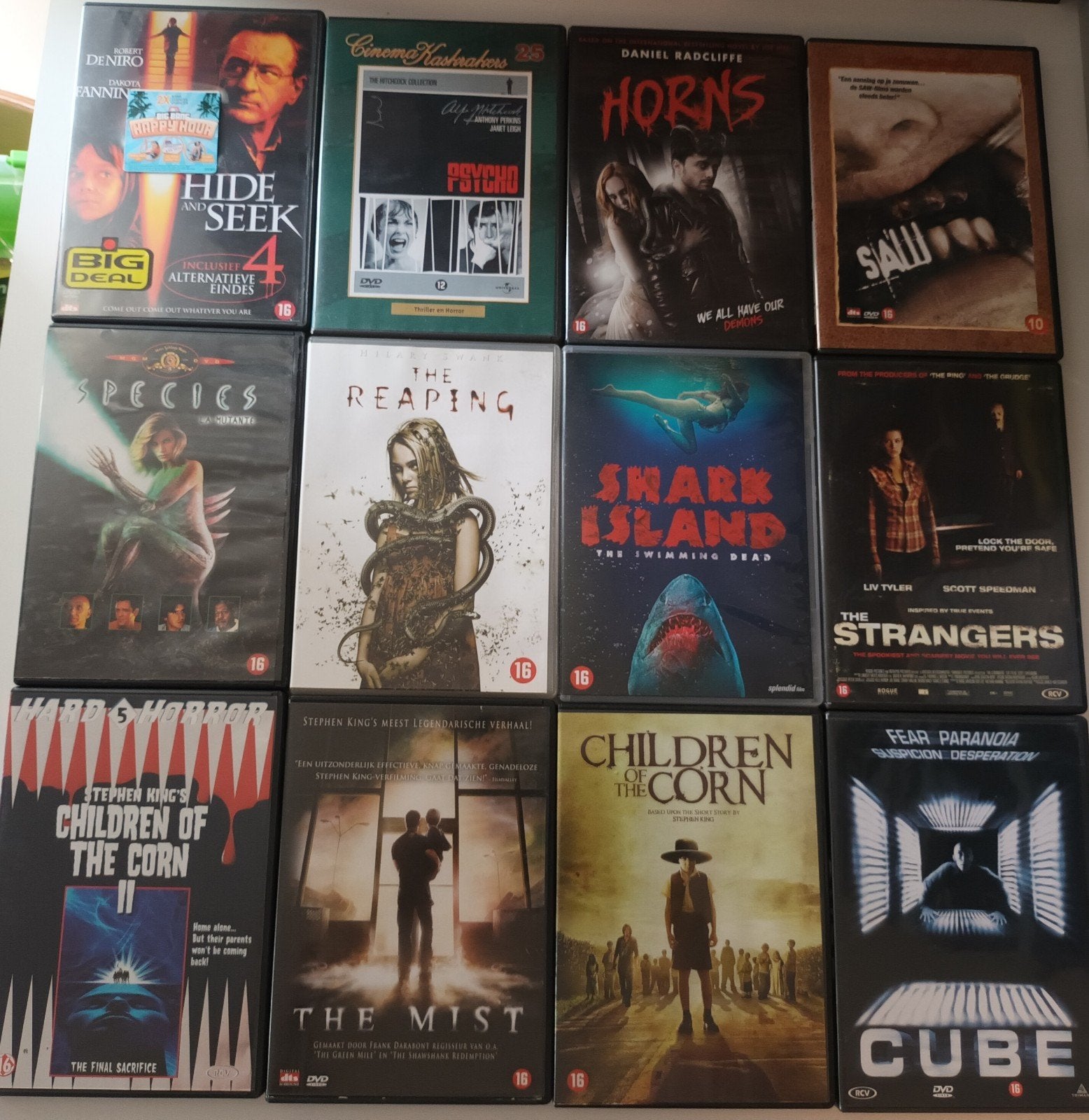 36 horror flms, Cd's en Dvd's, Dvd's | Horror, Vanaf 16 jaar, Verzenden, Zo goed als nieuw, Overige genres