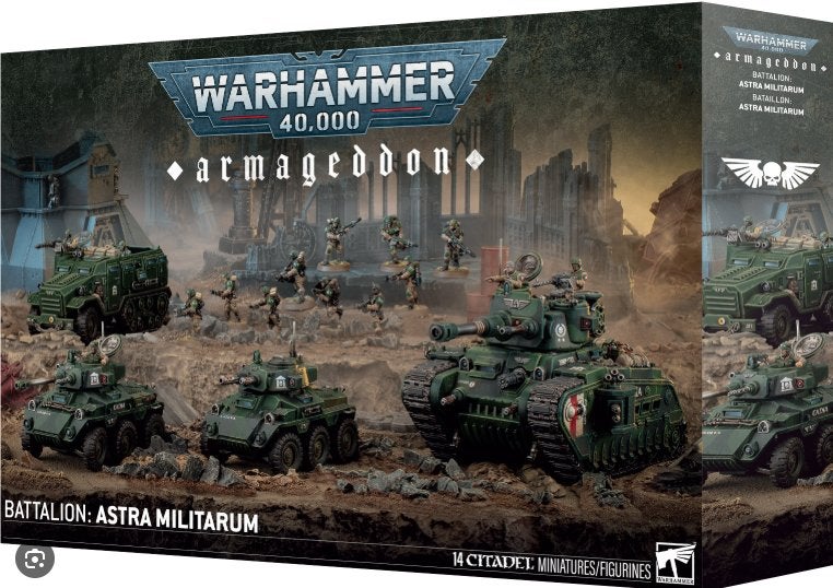 Warhammer 40K - Armageddon Battalion: Astra Militarum, Ophalen of Verzenden, Nieuw, 1:35 tot 1:50, Figuur of Figuren