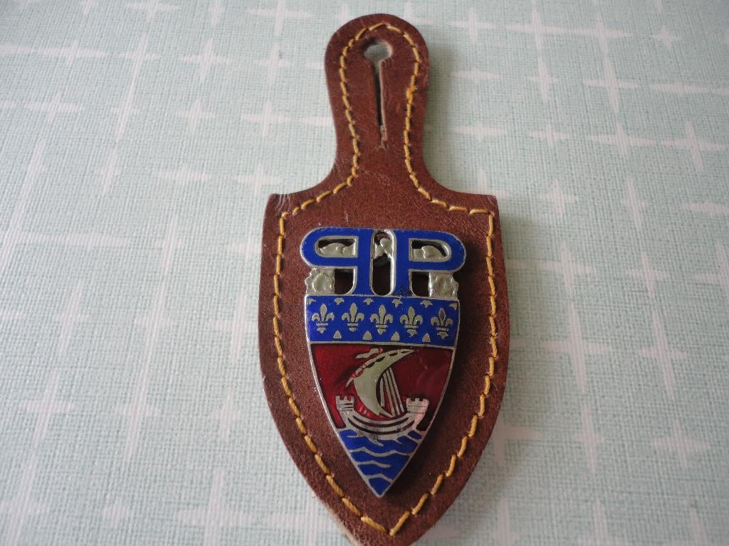 Franse badge kap, Police parisienne PP, Verzenden, Overige soorten, Overige gebieden, Embleem of Badge