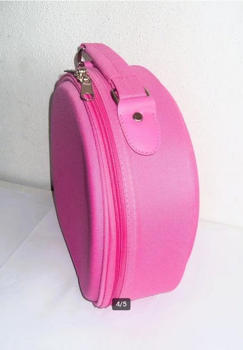 Beautycase rond / toilettas roze / koffertje / tasje, Ophalen of Verzenden, Zo goed als nieuw, Roze, Softcase