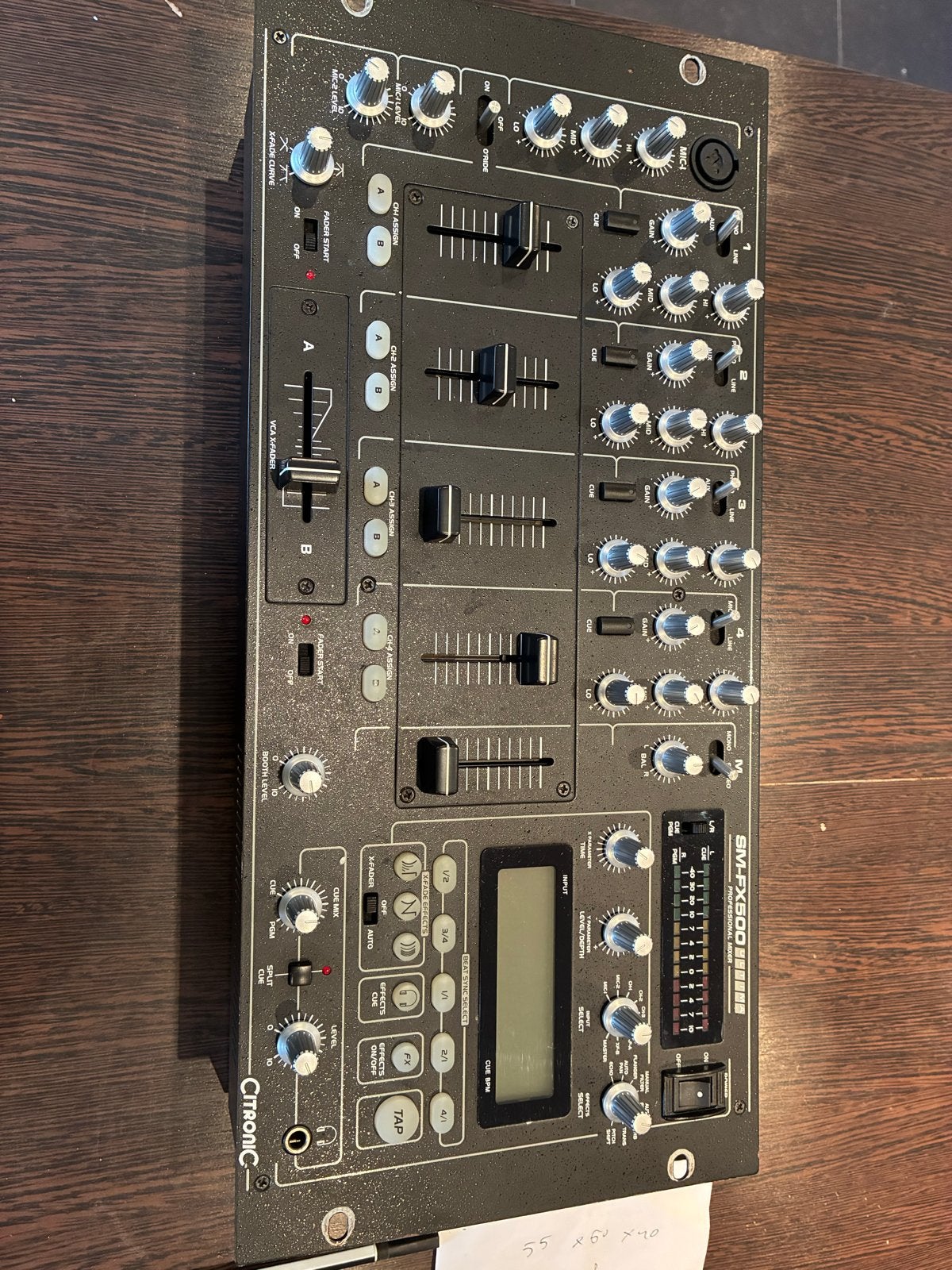 Citronic SM-FX500 Professionele DJ Mengpaneel, Muziek en Instrumenten, Mengpanelen, Ophalen of Verzenden, Gebruikt, Minder dan 5 kanalen