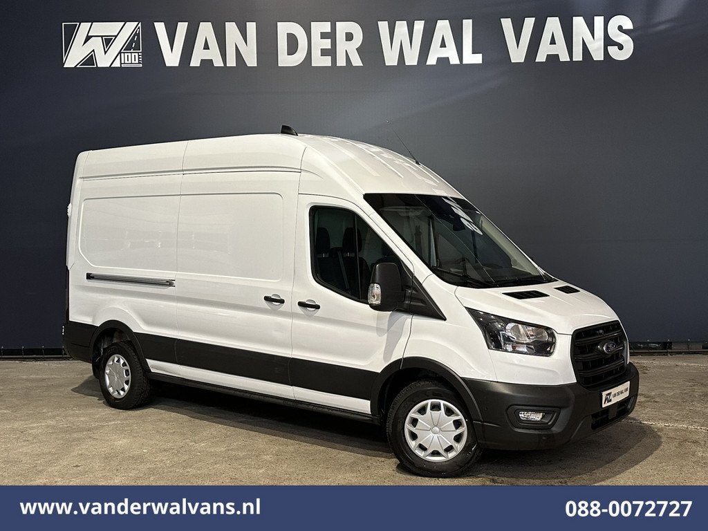 Ford Transit 2.0 TDCI 130pk L3H3 Euro6 Airco | Camera | Appl, Auto's, Voorwielaandrijving, Stof, 4 cilinders, Wit