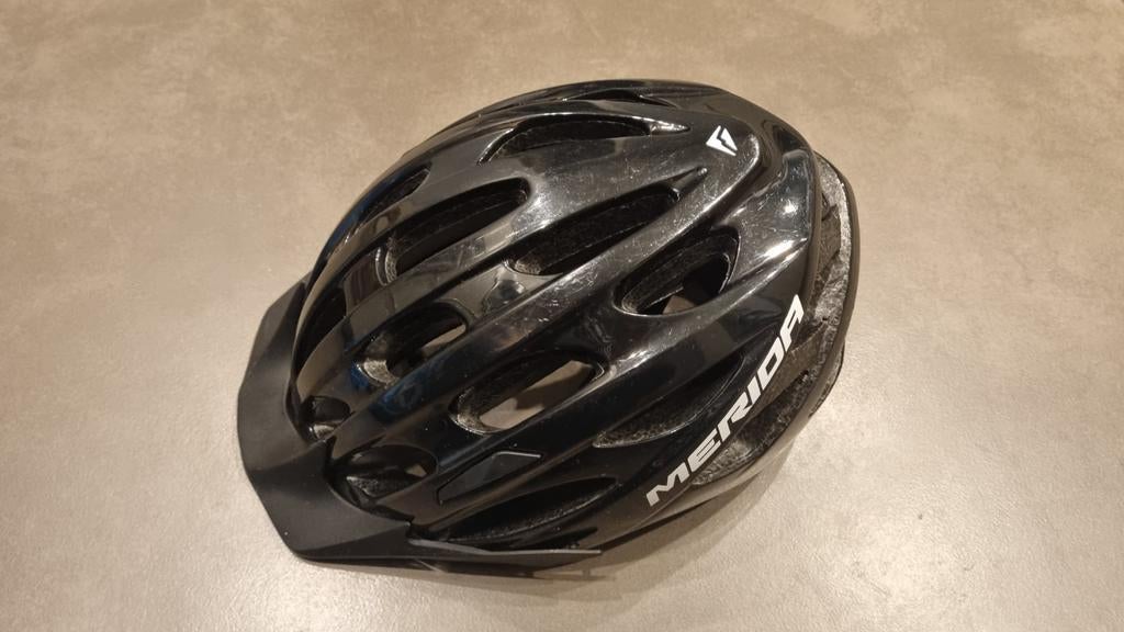 Merida MTB Helm Zwart - Maat 54-58cm, Gebruikt, Merida, Overige maten, Ophalen of Verzenden