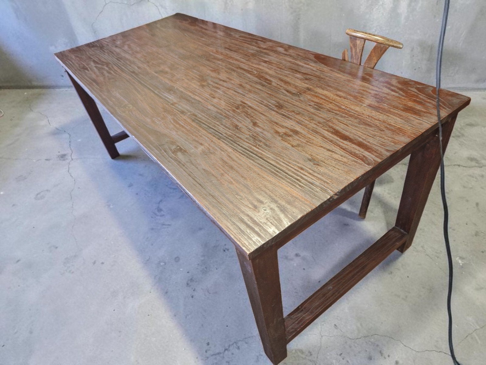 Landelijke boerentafel, Huis en Inrichting, Ophalen, Gebruikt, 200 cm of meer, 50 tot 100 cm
