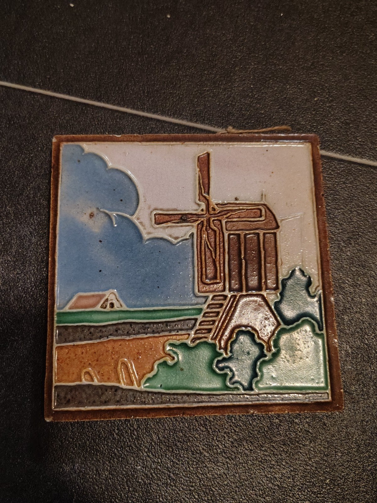Tegel Molen Westraven Cloisonné, Ophalen of Verzenden