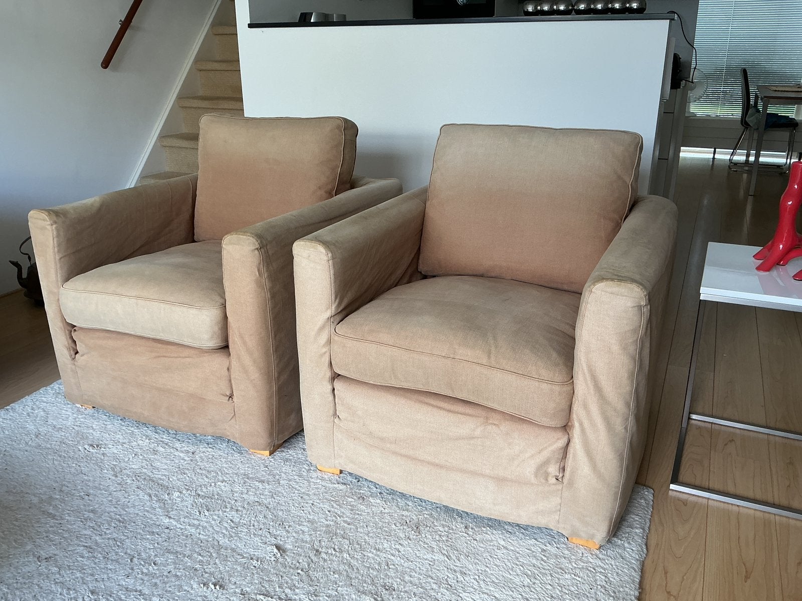 Linteloo easy living stoelen / fauteuils 2 stuks, Ophalen, Gebruikt, 75 tot 100 cm, 75 tot 100 cm