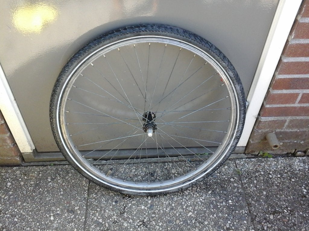 voorwiel 26 inch wiel 26 inch compleet, Fietsen en Brommers, Fietsonderdelen, Ophalen, Wiel