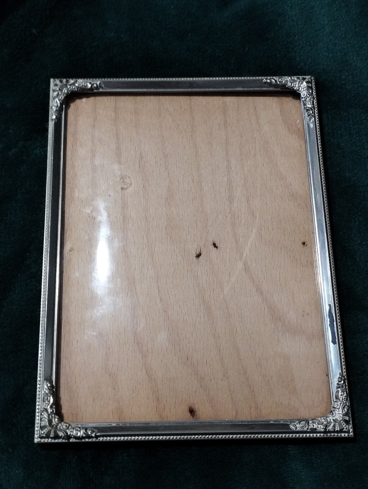 Zeldzame oude fotolijst met bol glas, fotoformaat 22 x 16 cm, Ophalen of Verzenden