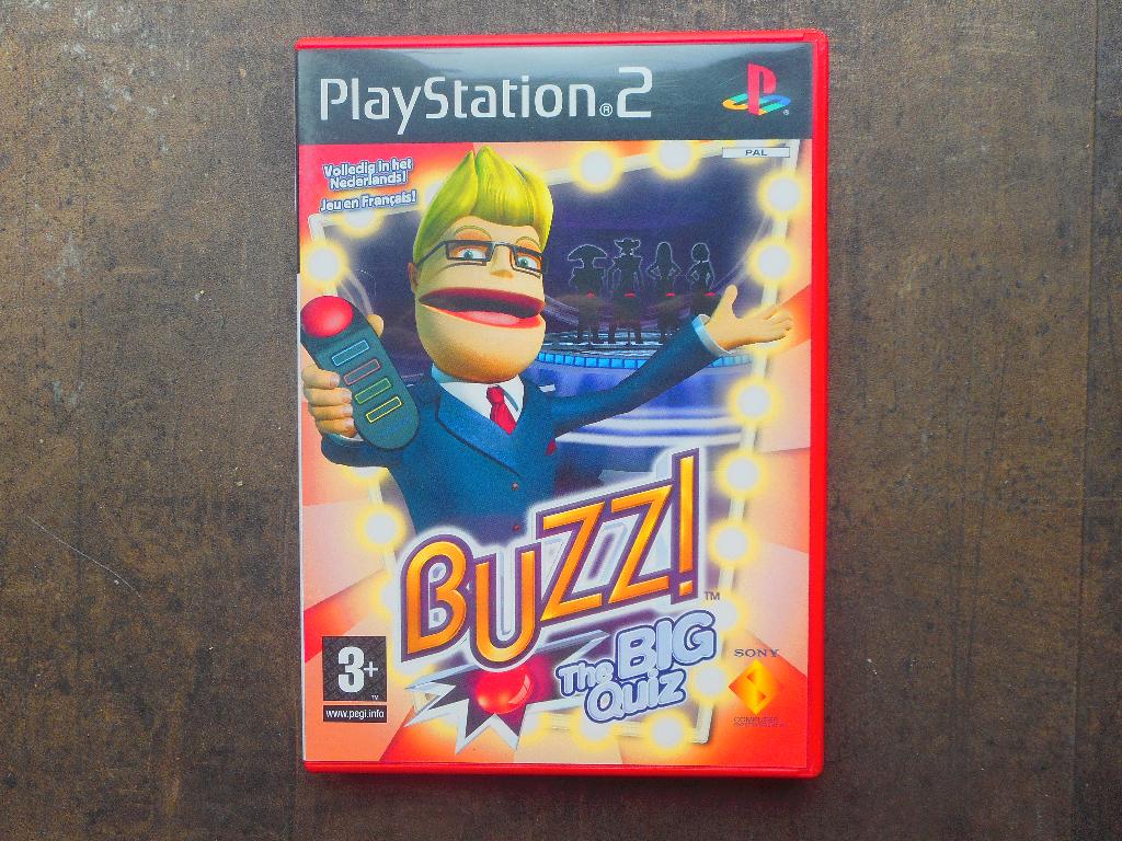 Buzz The Big Quiz voor PS2 (zie foto's) III, Puzzel en Educatief, Gebruikt, Ophalen of Verzenden, 3 spelers of meer