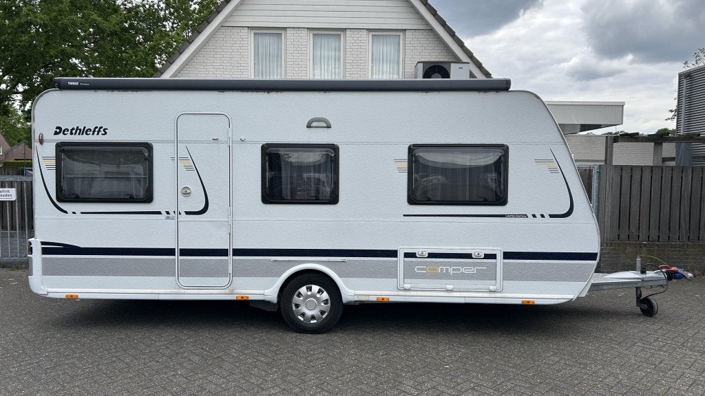 Dethleffs Camper 500 DB Luifel - Mover - Fransbed, Rondzit, Bedrijf, Overige typen, Dethleffs