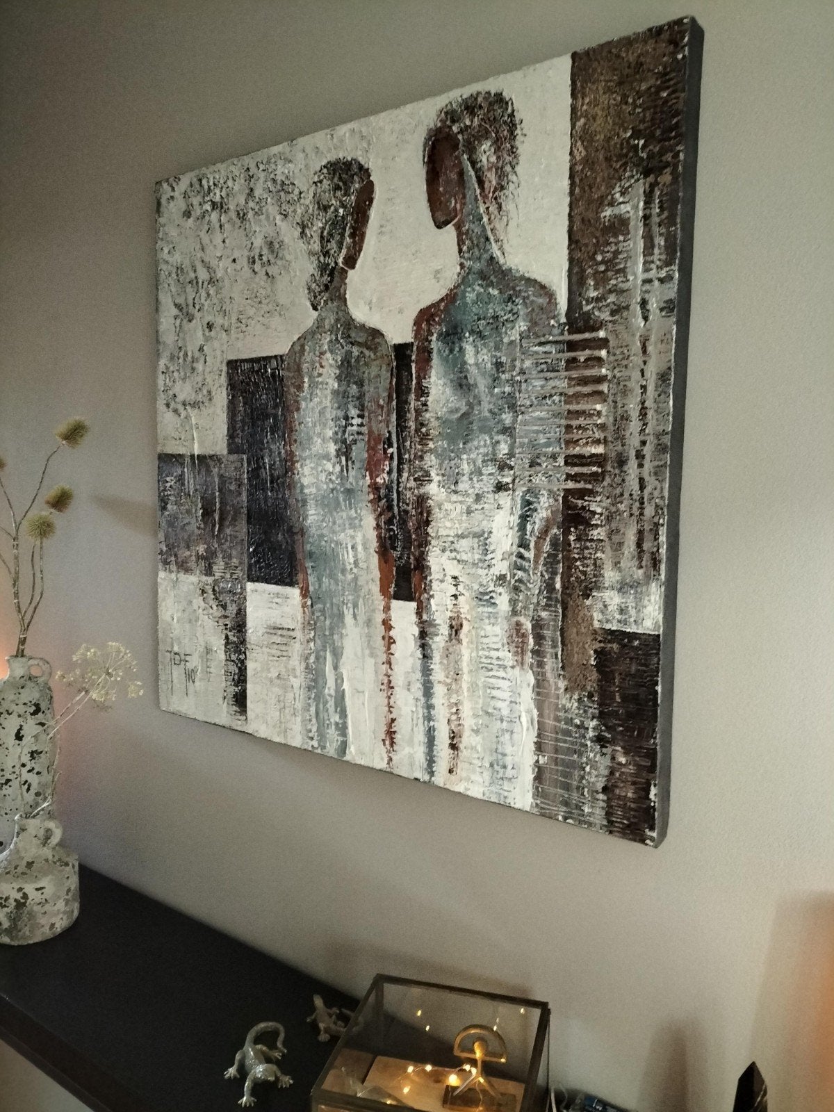 Uniek in opdracht gemaakt Schilderij op doek, Antiek en Kunst, Ophalen of Verzenden