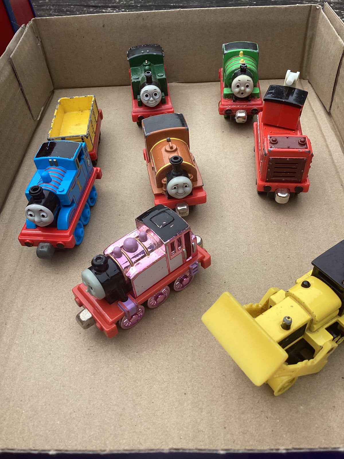Thomas de trein 7 stuks divers, Kinderen en Baby's, Speelgoed | Thomas de Trein, Ophalen of Verzenden, Gebruikt