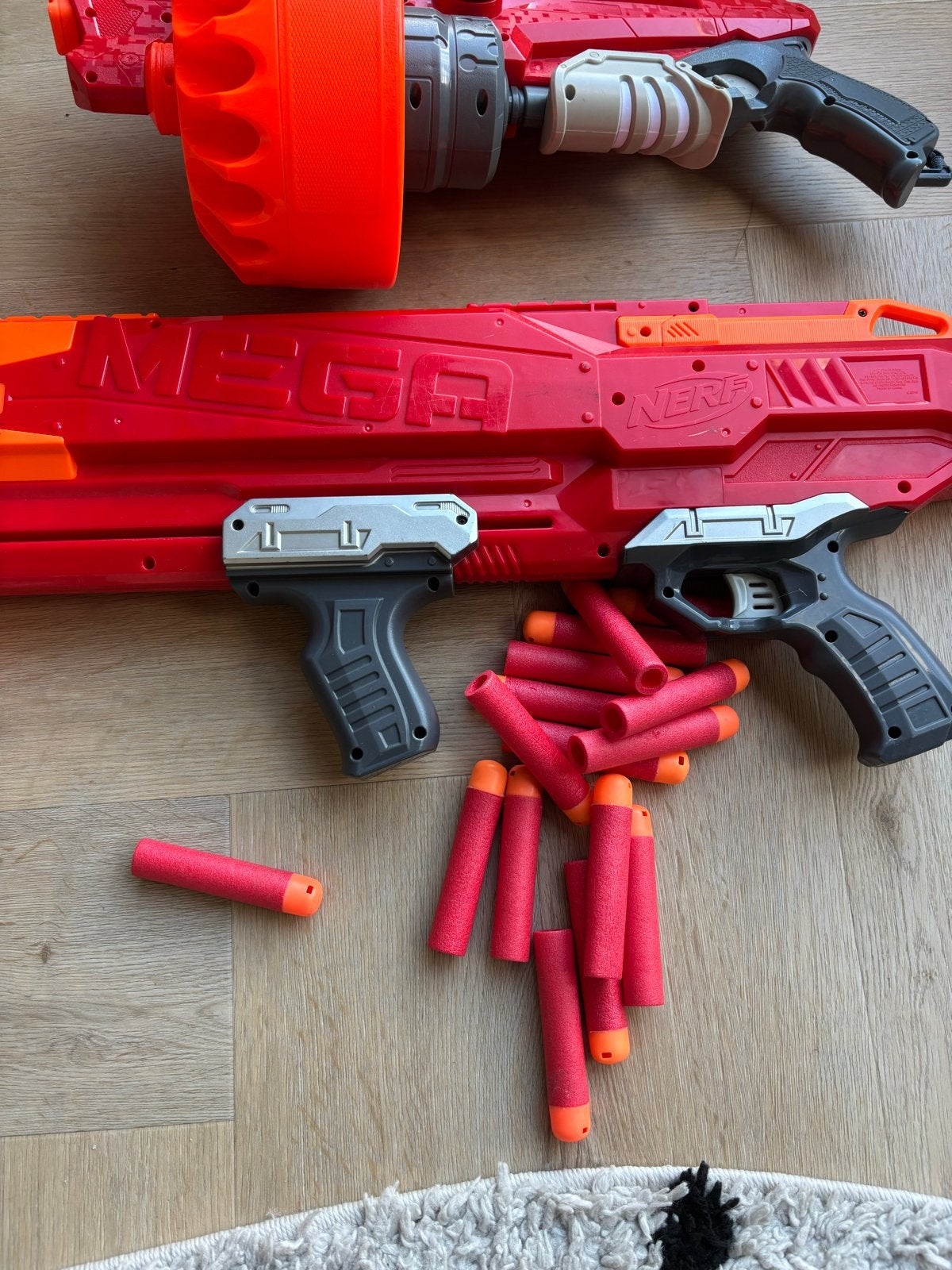 Grote Nerf pistolen: Twinshock en Megalodon met pijltjes, Ophalen, Gebruikt