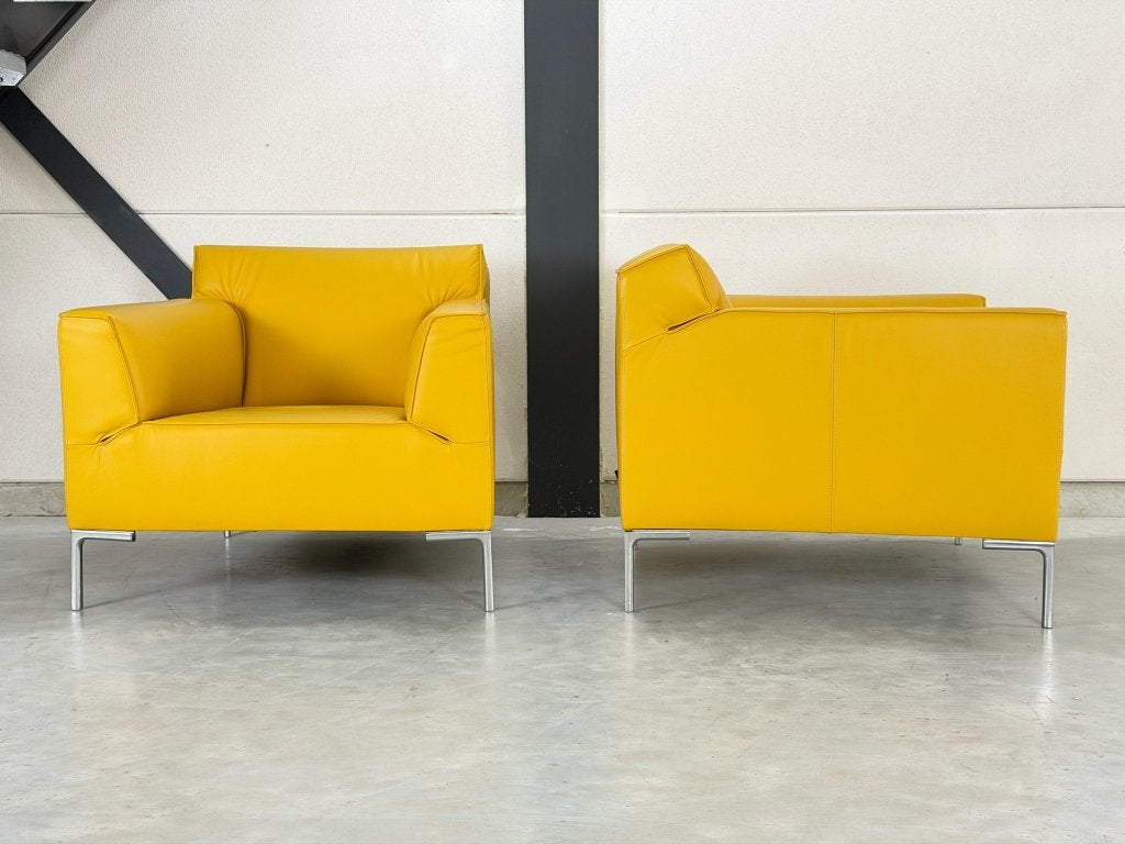 Design on Stock Bloq fauteuils - als nieuw - okergeel