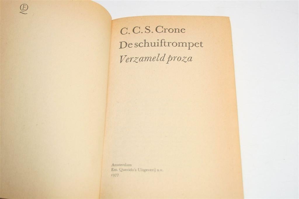 De Schuiftrompet — C.C.S. Crone — Salamander [1977], Ophalen of Verzenden, Gelezen