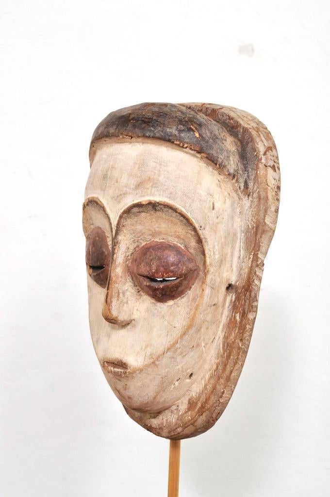 Vintage African mask masker West-Afrika houtsnijwerk, Ophalen of Verzenden