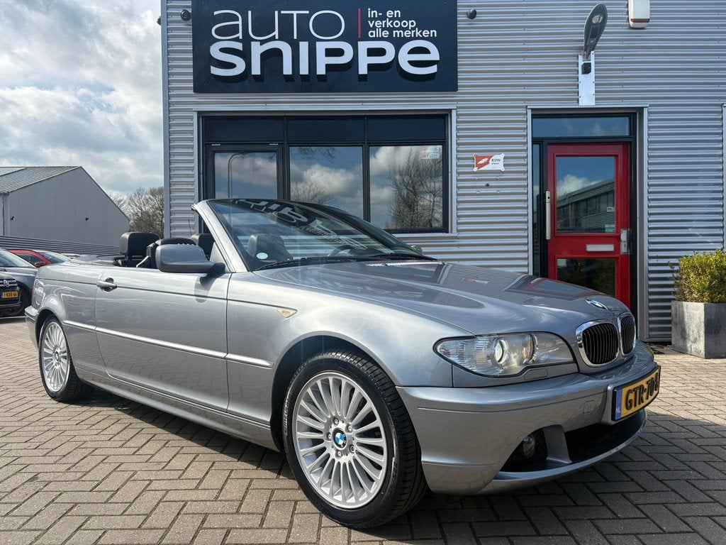 BMW 3-serie Cabrio 320Ci Executive -6 CILINDER-VOLLEDER-STOE, Auto's, BMW, 2171 cc, Achterwielaandrijving, Gebruikt, Zwart