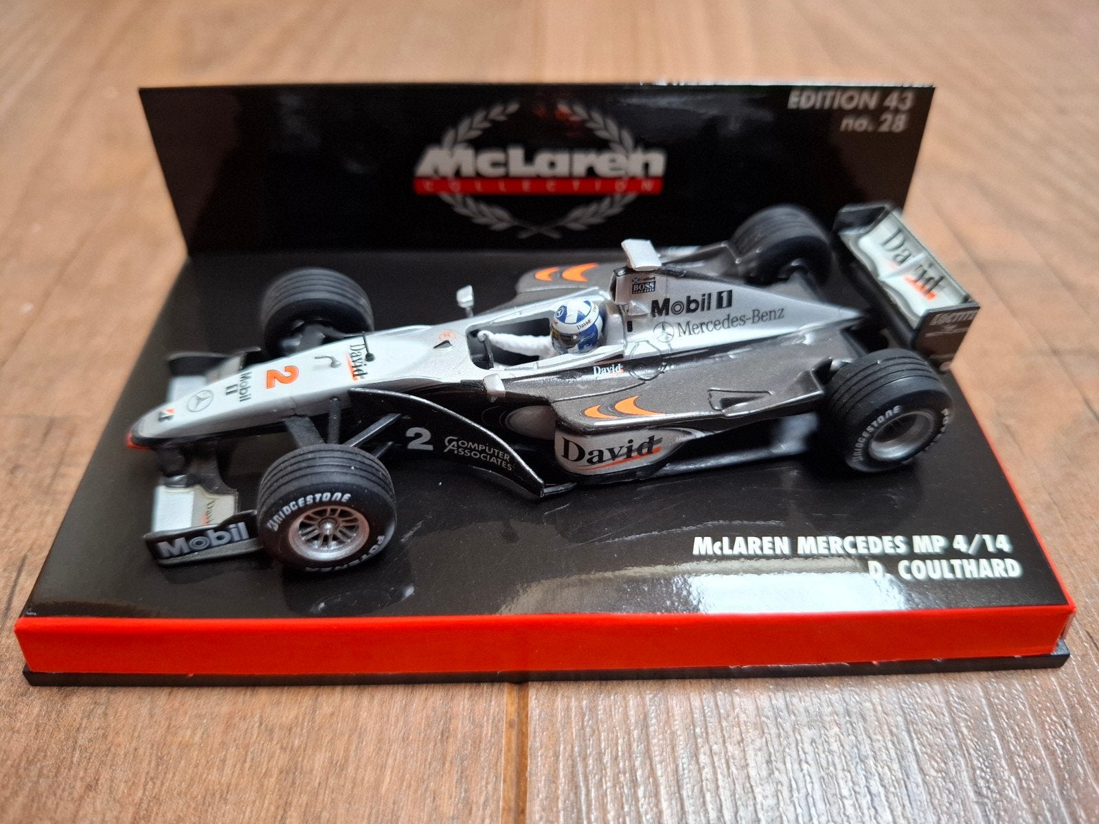 Minichamps McLaren Mercedes MP 4/14 D. Coulthard, Ophalen of Verzenden, Zo goed als nieuw, Auto, MiniChamps