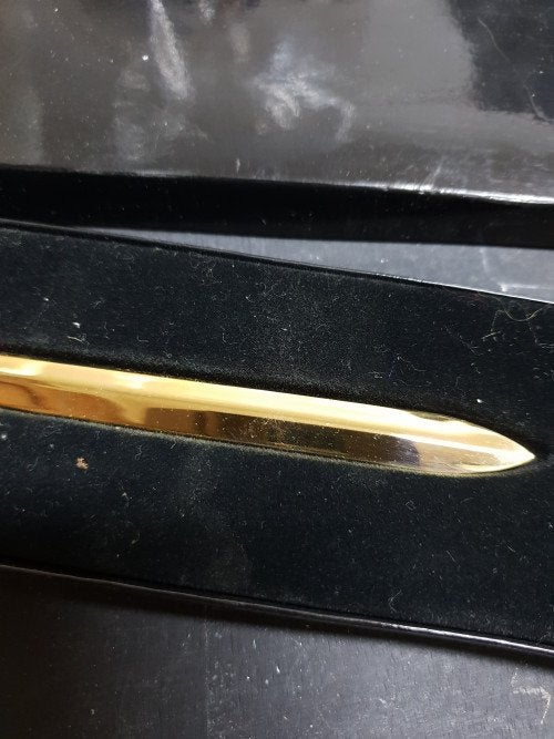 briefopener verguld, Verzamelen, Ophalen of Verzenden