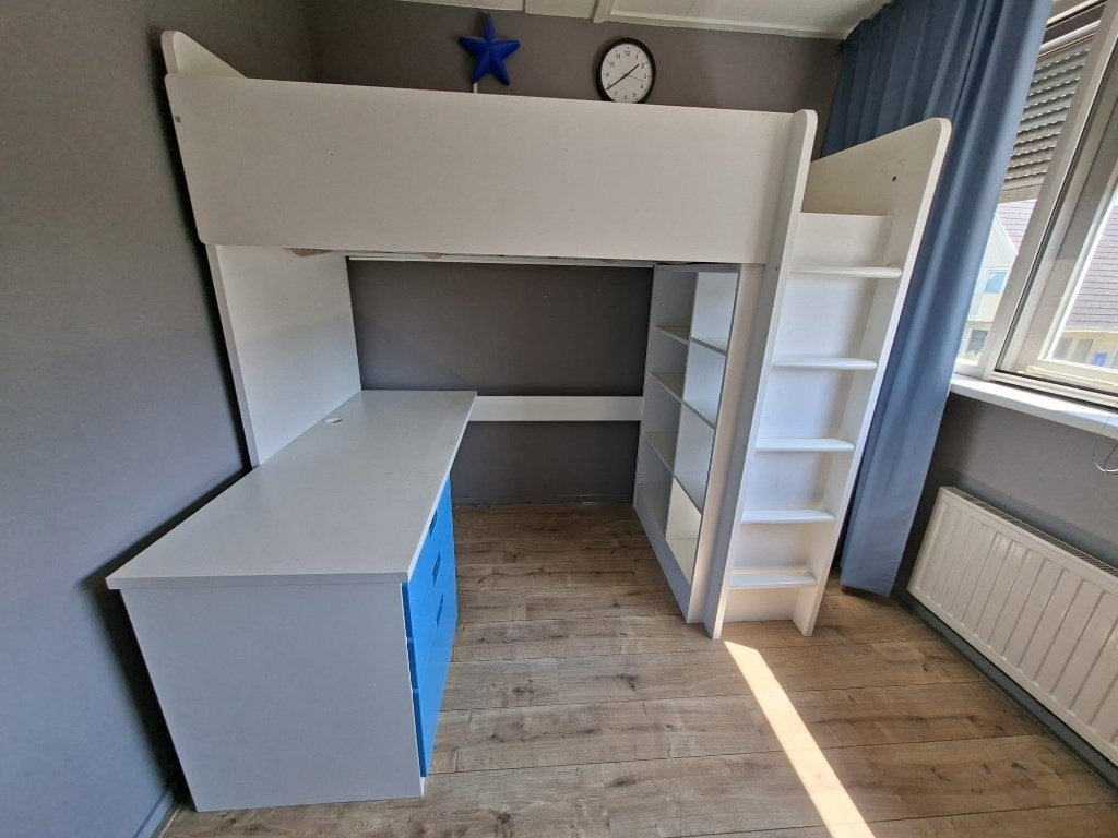 Stuva Hoogslaper met buro, Ophalen, Gebruikt, Eenpersoons, 200 cm