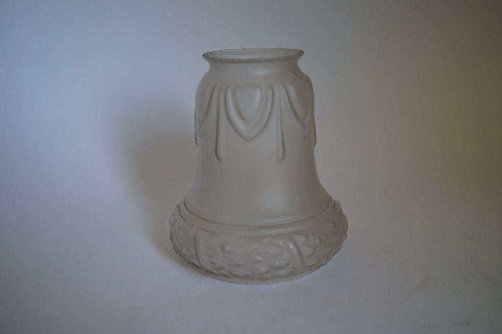 Art Nouveau glazen lampenkapje Matglas met motief., Huis en Inrichting, Lampen | Lampenkappen, Gebruikt, Ophalen of Verzenden