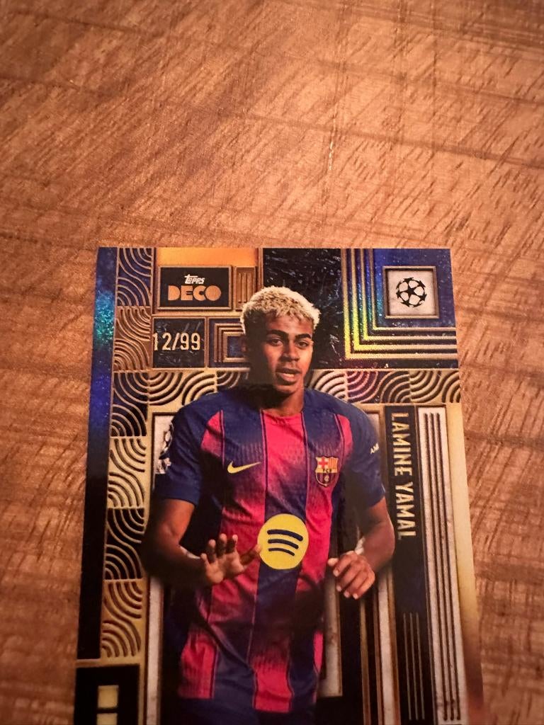 Topps Deco - Lamine Yamal 12/99, Ophalen of Verzenden, Zo goed als nieuw, Plaatje