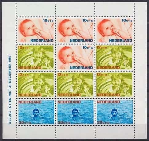 Nederland NVPH nr 875 postfris Kinderpostzegels 1966, Ophalen of Verzenden, Na 1940, Postfris