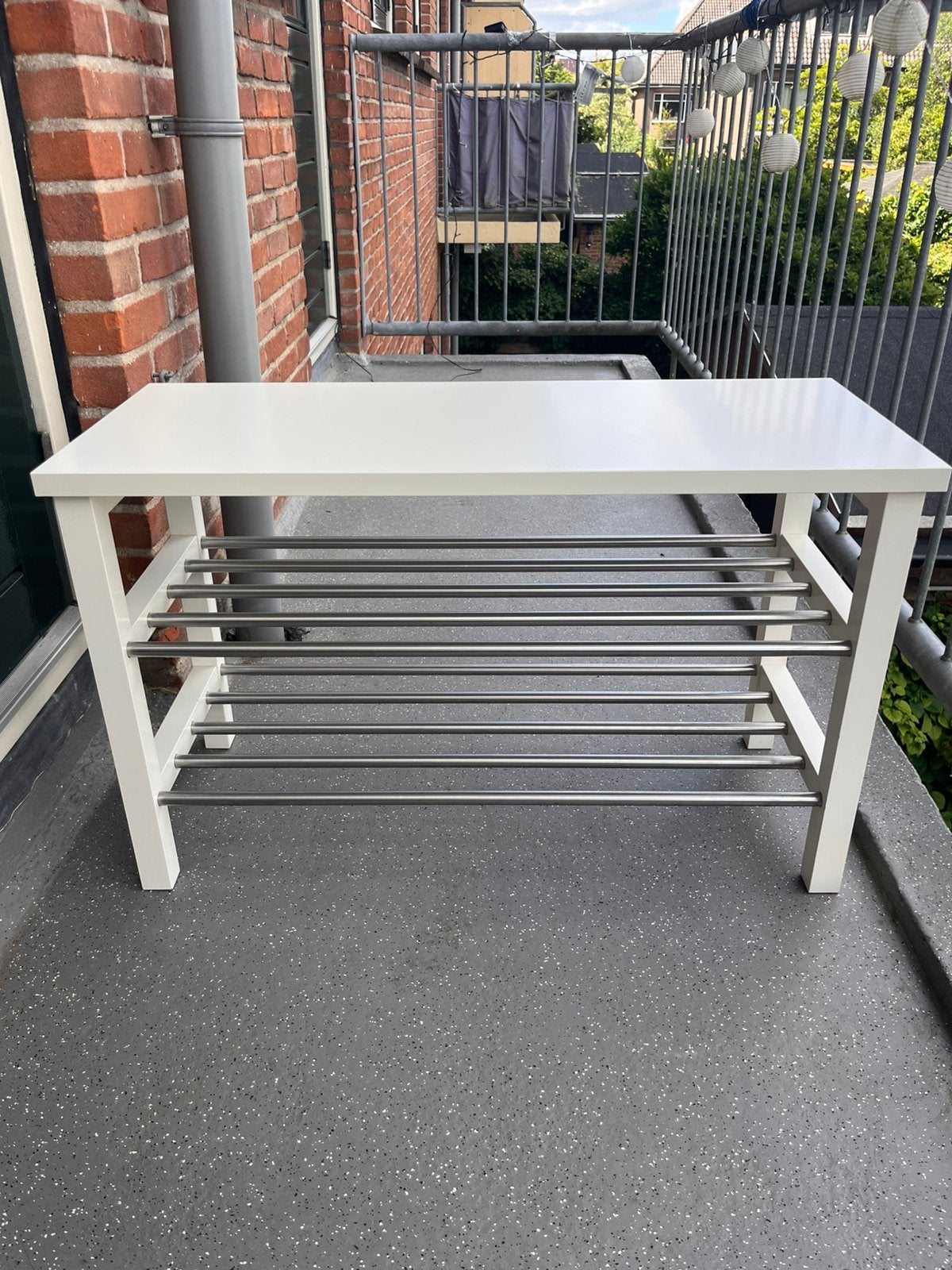 Ikea bankje met schoenenrek, Ophalen, Gebruikt