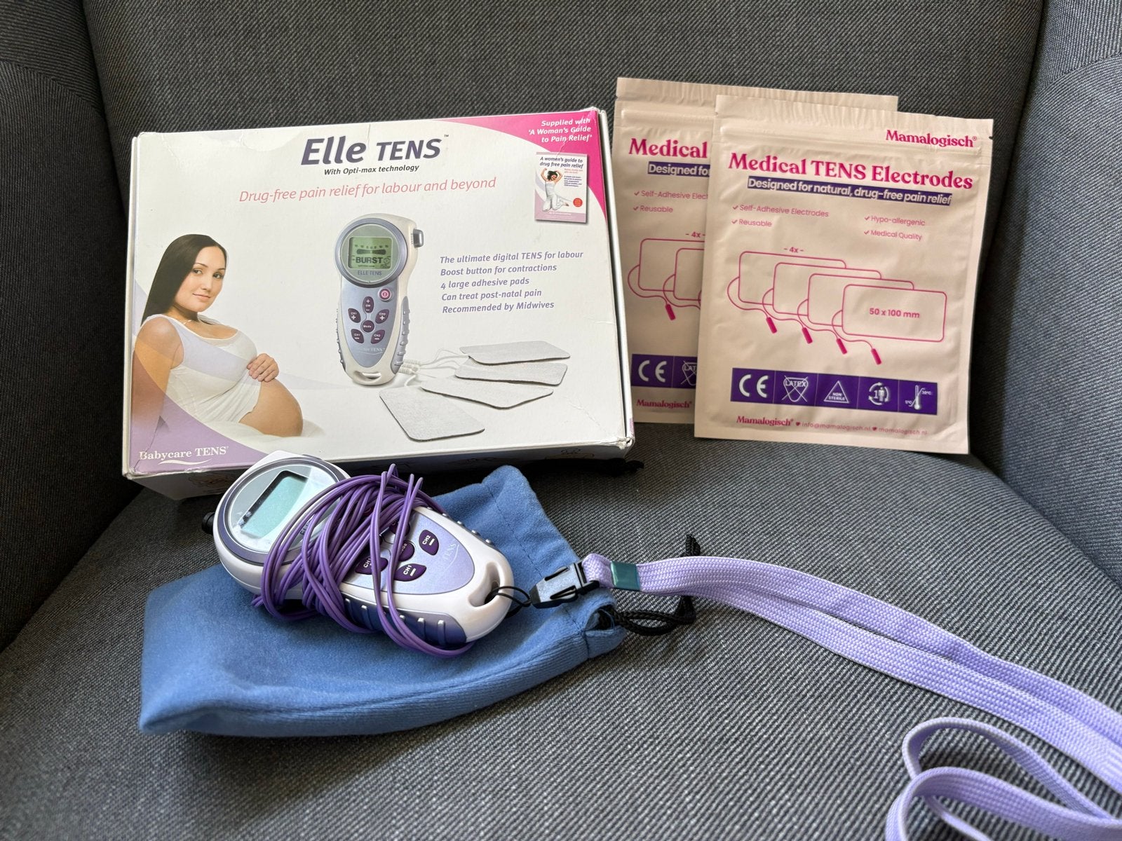 Elle TENS apparaat voor pijnverlichting tijdens bevalling, Ophalen of Verzenden, Zo goed als nieuw