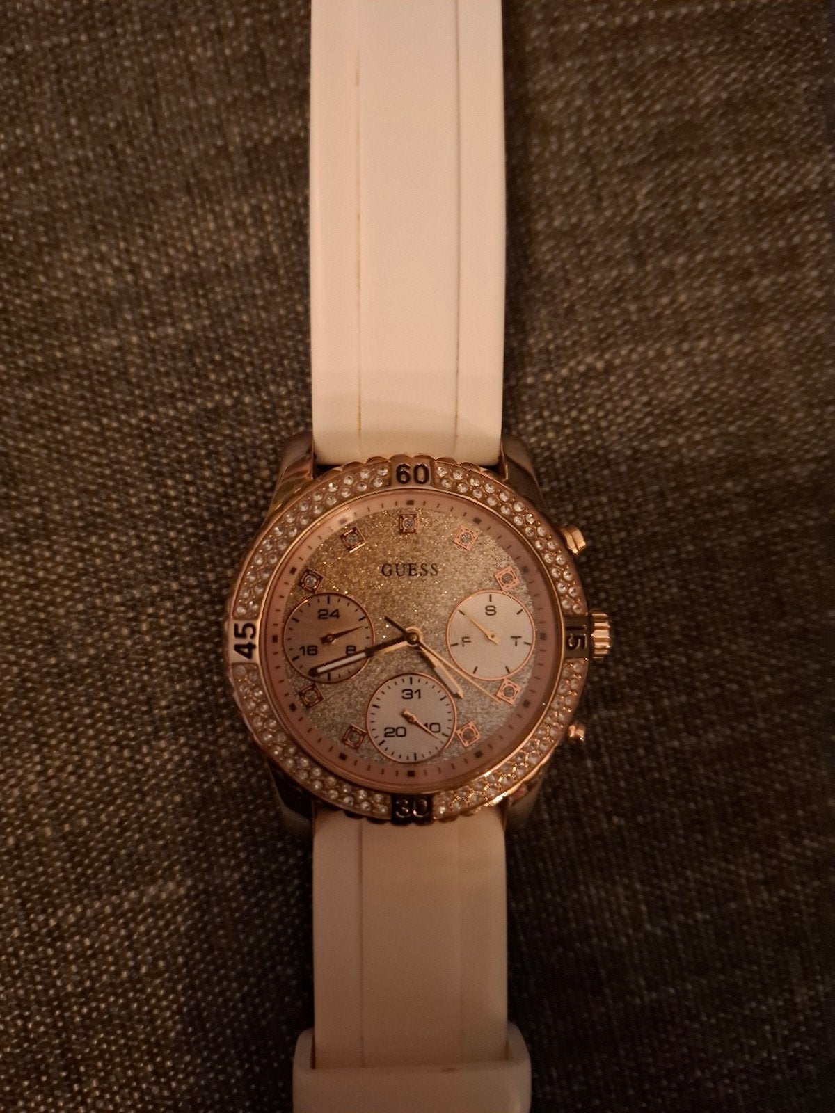 GUESS horloge dames, Staal, Kunststof, Gebruikt, Guess