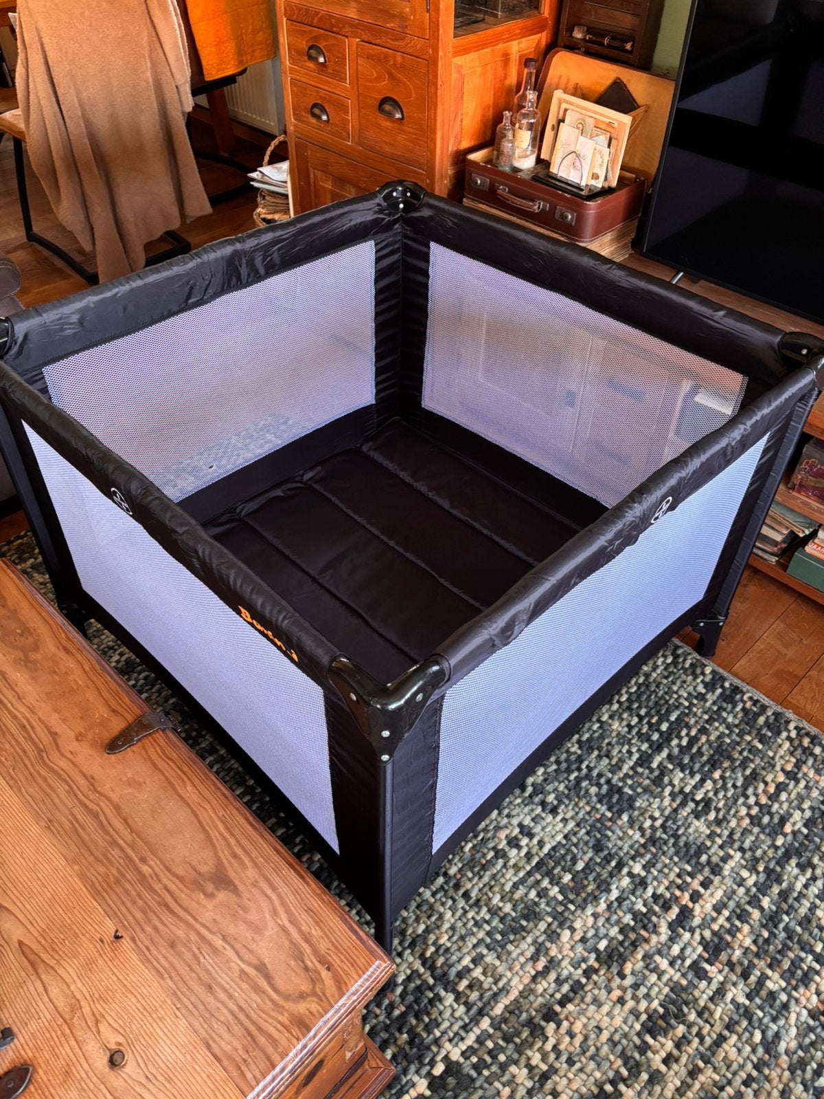 Campingbox met kleed etc, Ophalen, Dubbelzijdig, Overige merken, Zo goed als nieuw