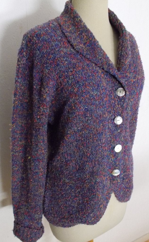 Leuk kleurig 80% mohair vestje van Bindi! L, Verzenden, Zo goed als nieuw, Maat 42/44 (L), Paars