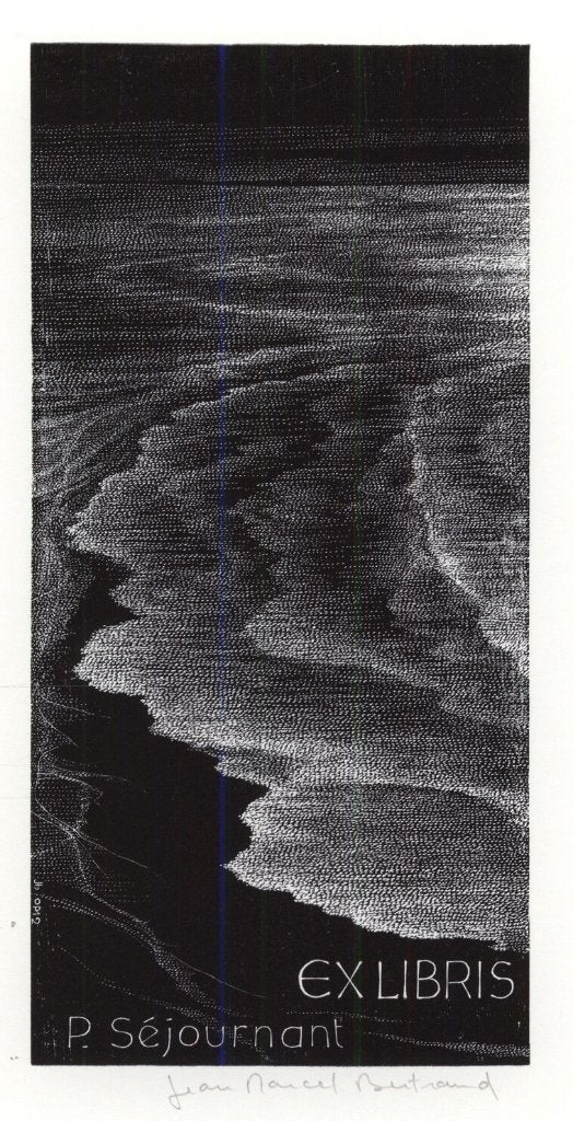 0079 Ex Libris Frankrijk : Jean Marcel Bertrand, 1987, Antiek en Kunst, Verzenden, Ex libris