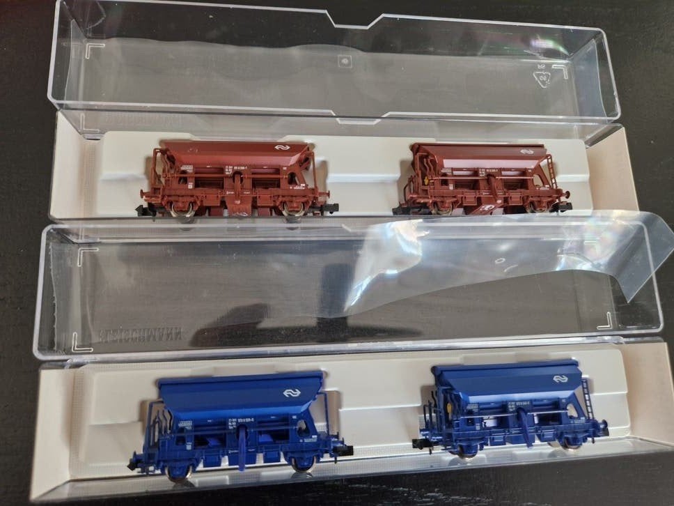 4 NS Zelflossers met functie. OVP 851001, Treinset, Gelijkstroom, Fleischmann, Analoog
