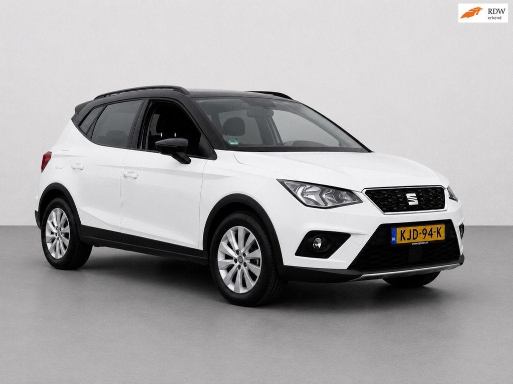 Seat Arona 1.0 TSI Xcellence+Carplay+Camera+DealerOnderhoude, Auto's, Voorwielaandrijving, Stof, Wit, Origineel Nederlands