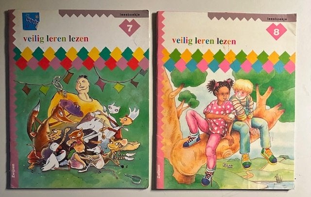 2 oude boekjes : Veilig leren lezen nr. 7 en nr. 8 (B84), Gelezen, Fictie algemeen, Ophalen of Verzenden, Betty Sluyzer