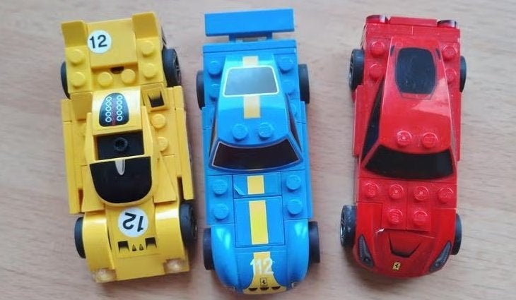 3 Racers Ferrari ., Lego, Ophalen of Verzenden, Zo goed als nieuw, Compleet