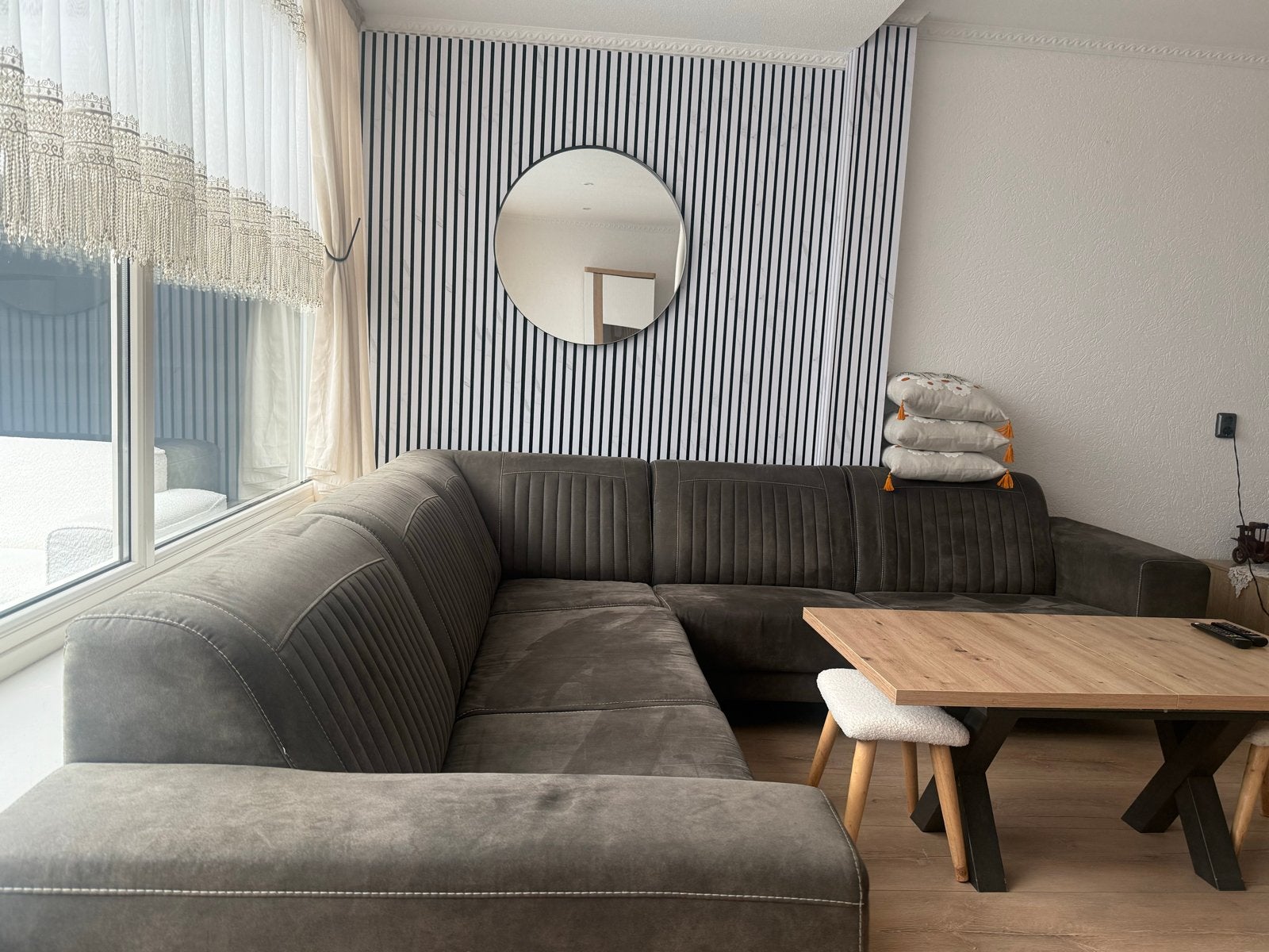 Comfortabele hoekbank - Zo goed als nieuw, Huis en Inrichting, Ophalen, 250 tot 300 cm, 100 tot 125 cm, Hoekbank