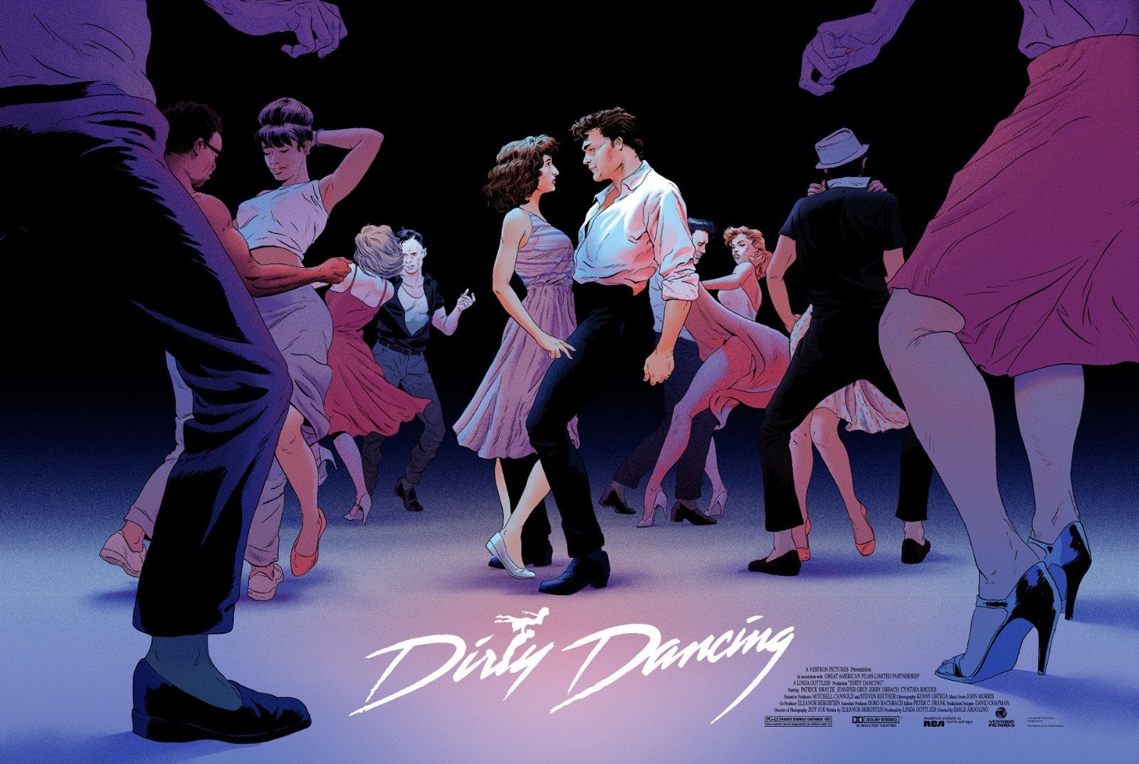 dirty dancing, Verzamelen, Posters, Ophalen of Verzenden, Zo goed als nieuw, A1 t/m A3, Film en Tv