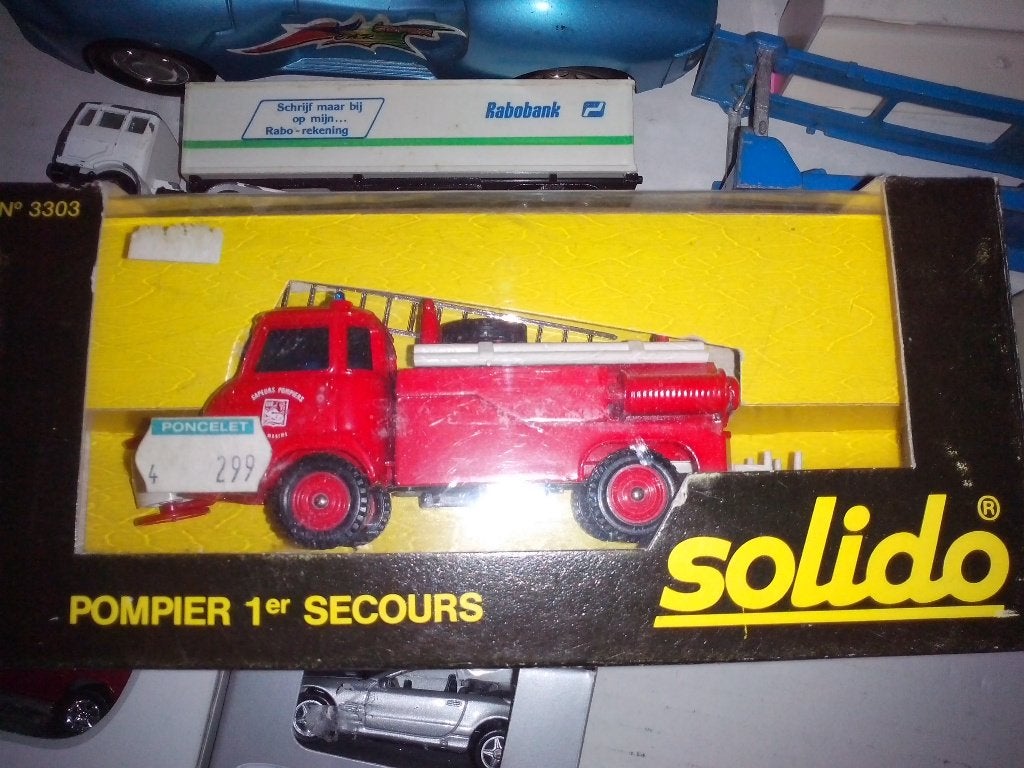 Saviem brandweer Pompiers Solido Tonergam jaren 70 - Nieuw!, Ophalen of Verzenden, Nieuw, Bus of Vrachtwagen, Overige merken