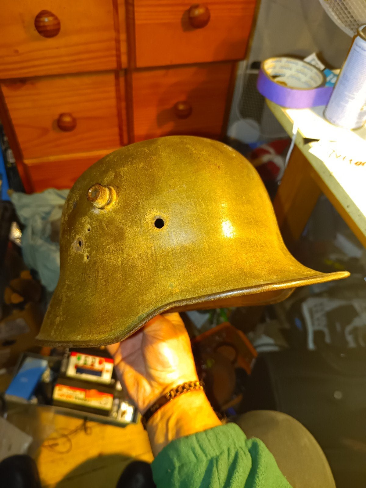 M1917 Duitse helm, Ophalen of Verzenden, Duitsland, Helm of Baret
