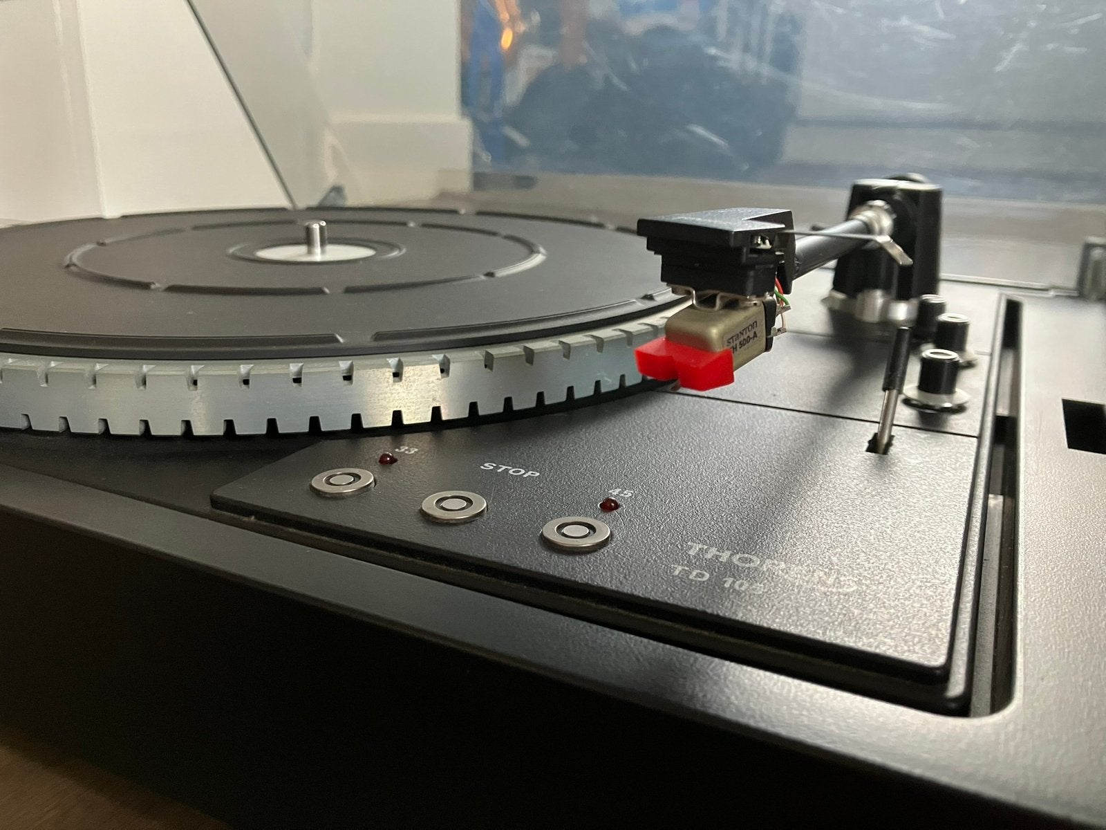 Thorens TD-105 Platenspeler - Gereviseerd & Prachtig, Audio, Tv en Foto, Platenspelers, Gebruikt, Thorens, Pitch-regelaar, Ophalen of Verzenden