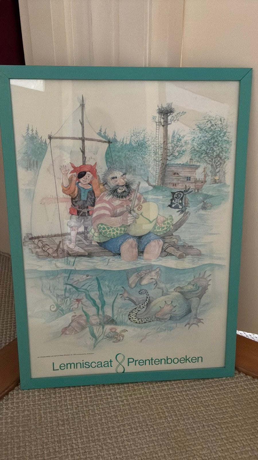 Mooie ingelijste &Prentenboeken poster, Ophalen, Zo goed als nieuw, Wanddecoratie