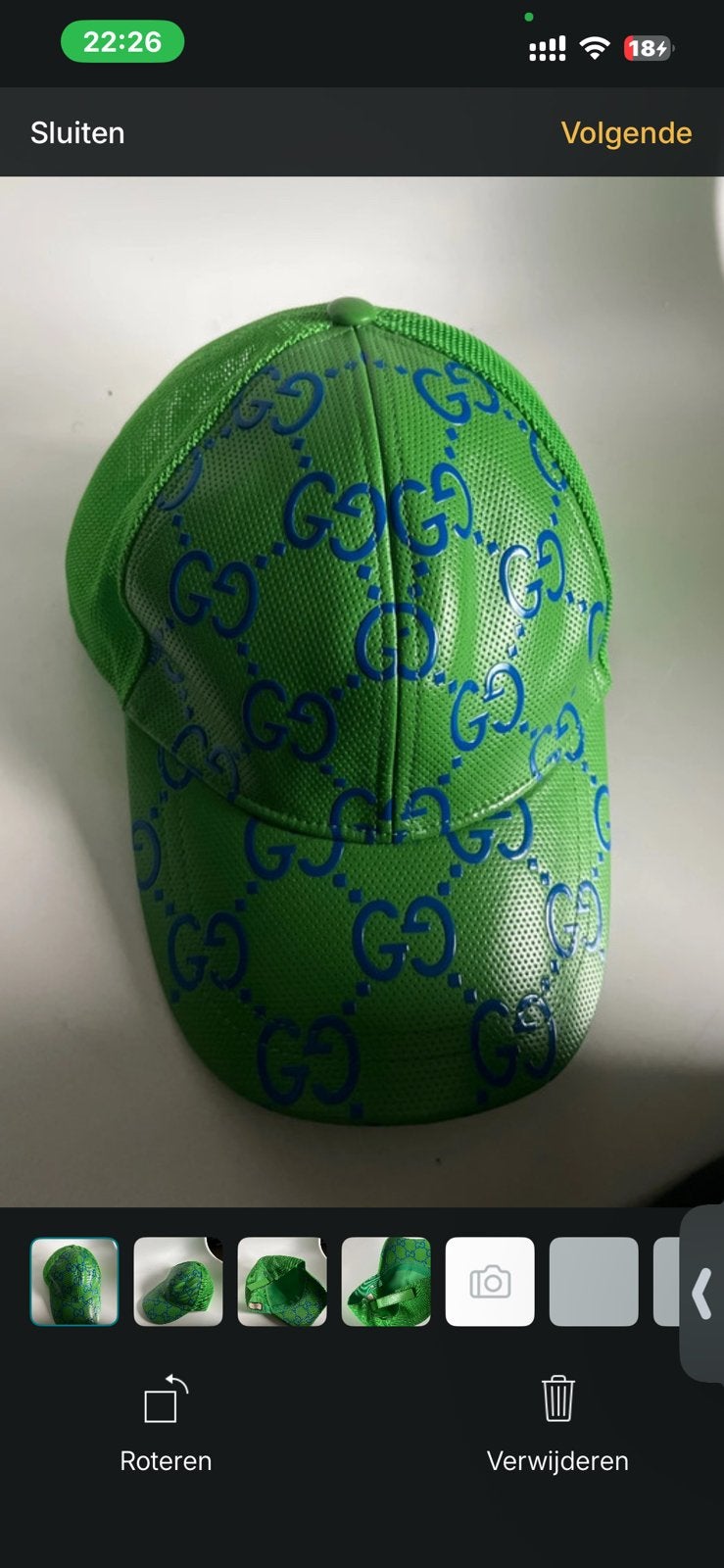 Gucci pet, Kleding | Heren, Hoeden en Petten, Ophalen of Verzenden, Zo goed als nieuw