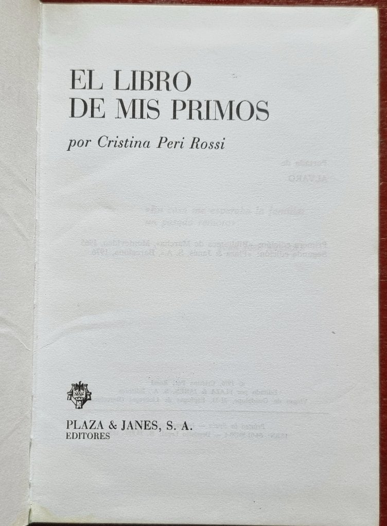 El libro de mis primos - Cristina Peri Rossi - IGST, Ophalen of Verzenden, Gelezen, Cristina Peri Rossi