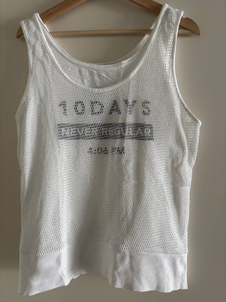 10days mesh top / singlet maat 2 wit, Maat 38/40 (M), Verzenden, Wit, 10days