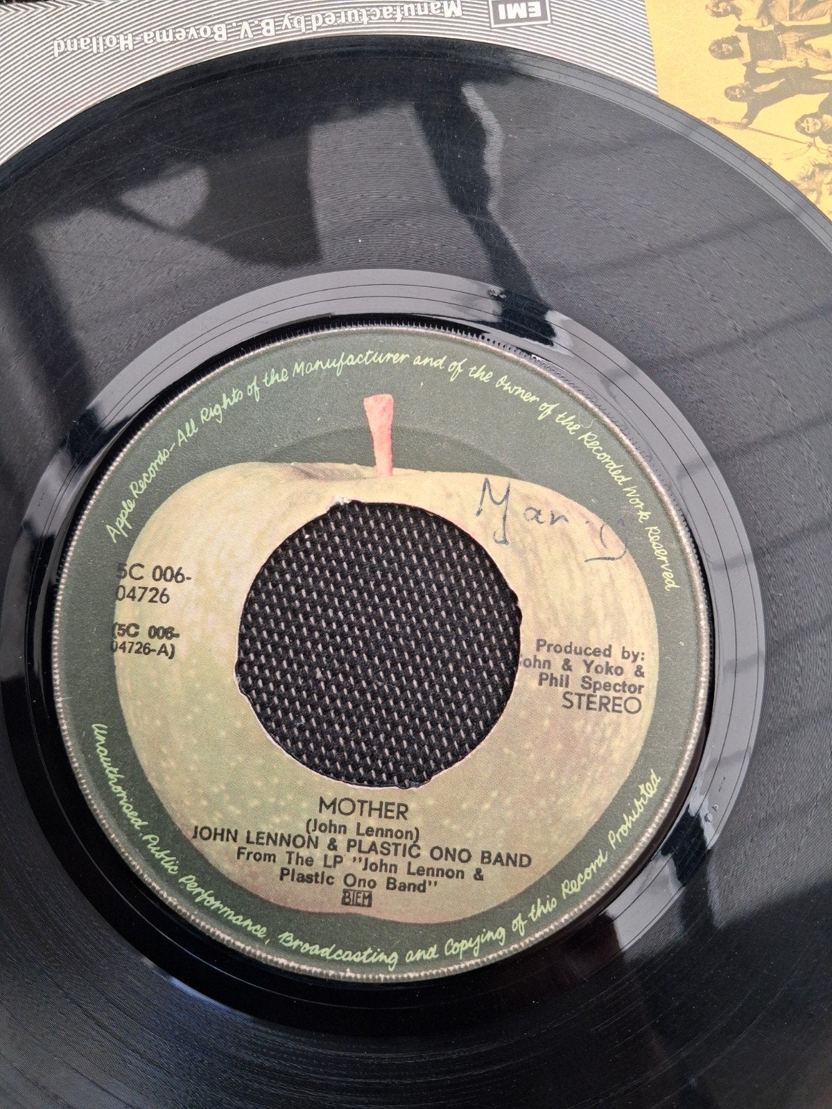 John Lennon & Plastic Ono Band - Mother (Single), Gebruikt, Originele persing, 7 inch, Single