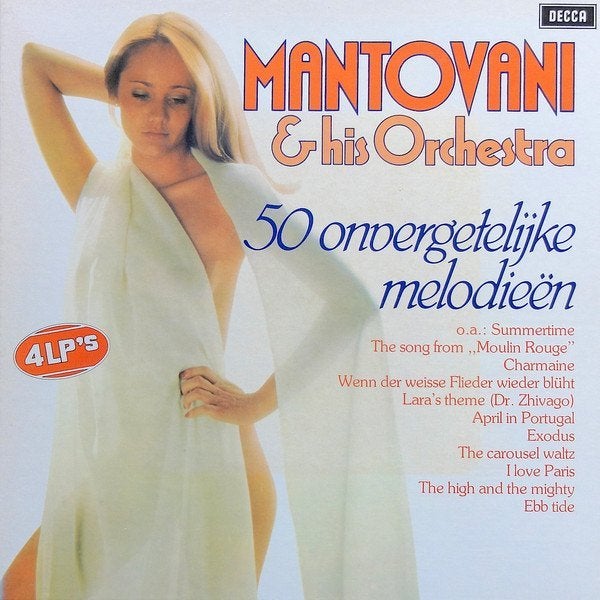 Mantovani And His Orchestra ‎– 50 Onvergetelijke Melodieën, Ophalen of Verzenden